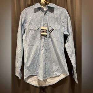 NWT men’s western Wrangler pearl snap shirt